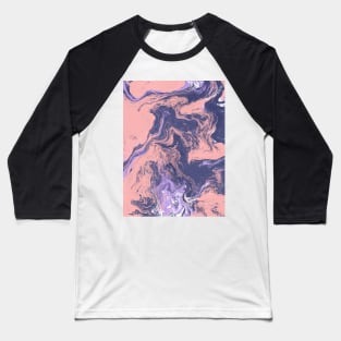 Multicolour abstract Marble texture. Baseball T-Shirt